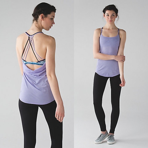 lululemon athletica Tops - Lululemon | Lighten Up Strappy Tank with Bra